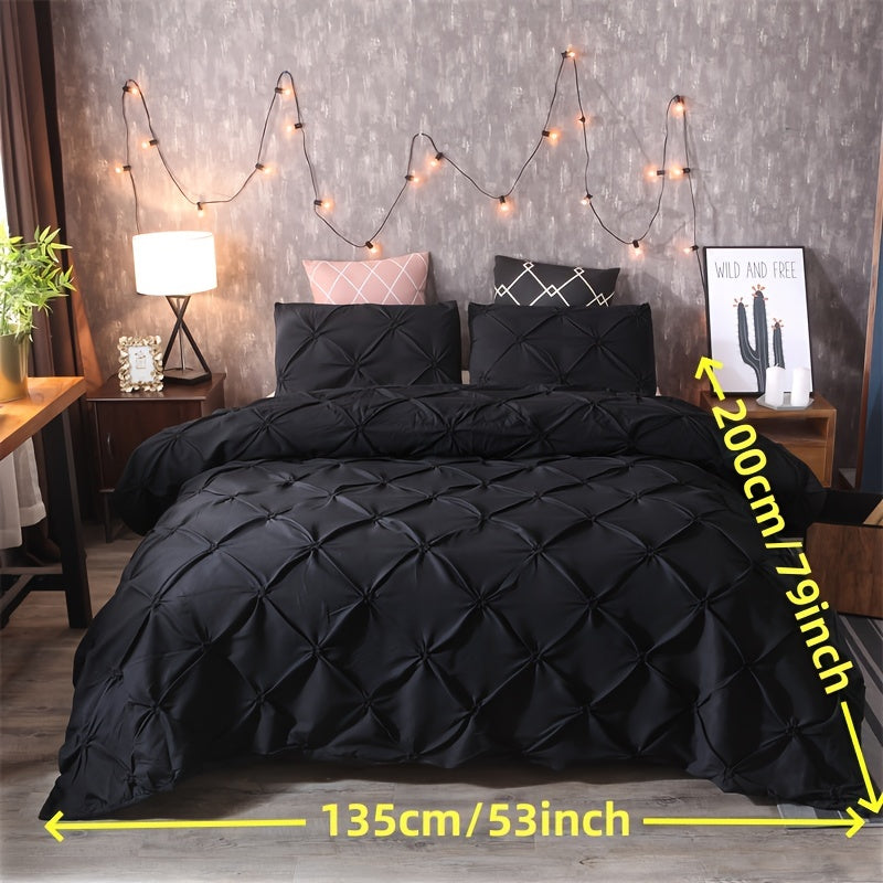 Elegant sengetøjssæt med pintuck-detaljer