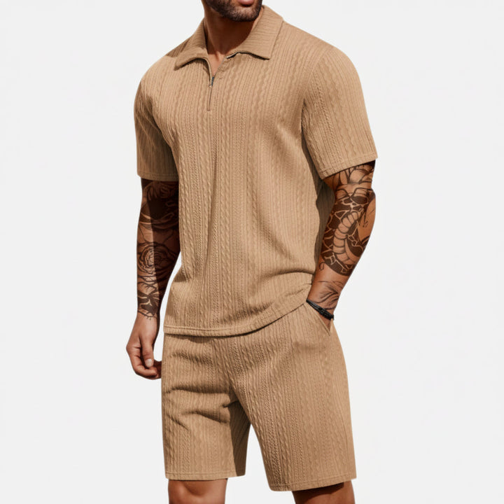 Cross-border European-size Best-selling Mens Summer Plaid