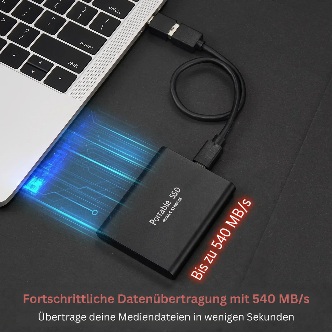 128 TB ekstern SSD – kompakt og hurtig bærbar SSD