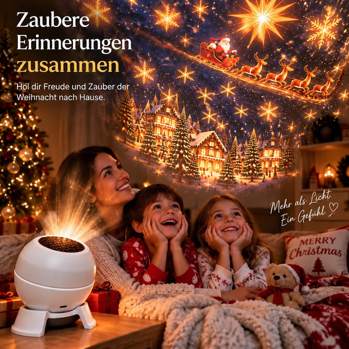 Juleprojektions-natlampe til vægge og lofter – festlig julepynt til rummet