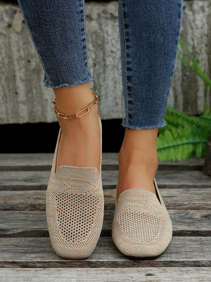 Ortopædiske slip-on-sneakers til damer med blød indersål og åndbart mesh