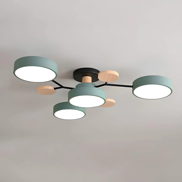 Loftlampe til flush-montering, moderne LED-belysning til rummet