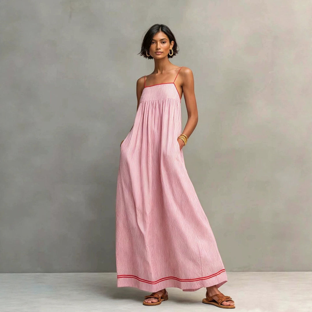 Seasonal Fashion Casual Strapless Sleeveless Long Dress