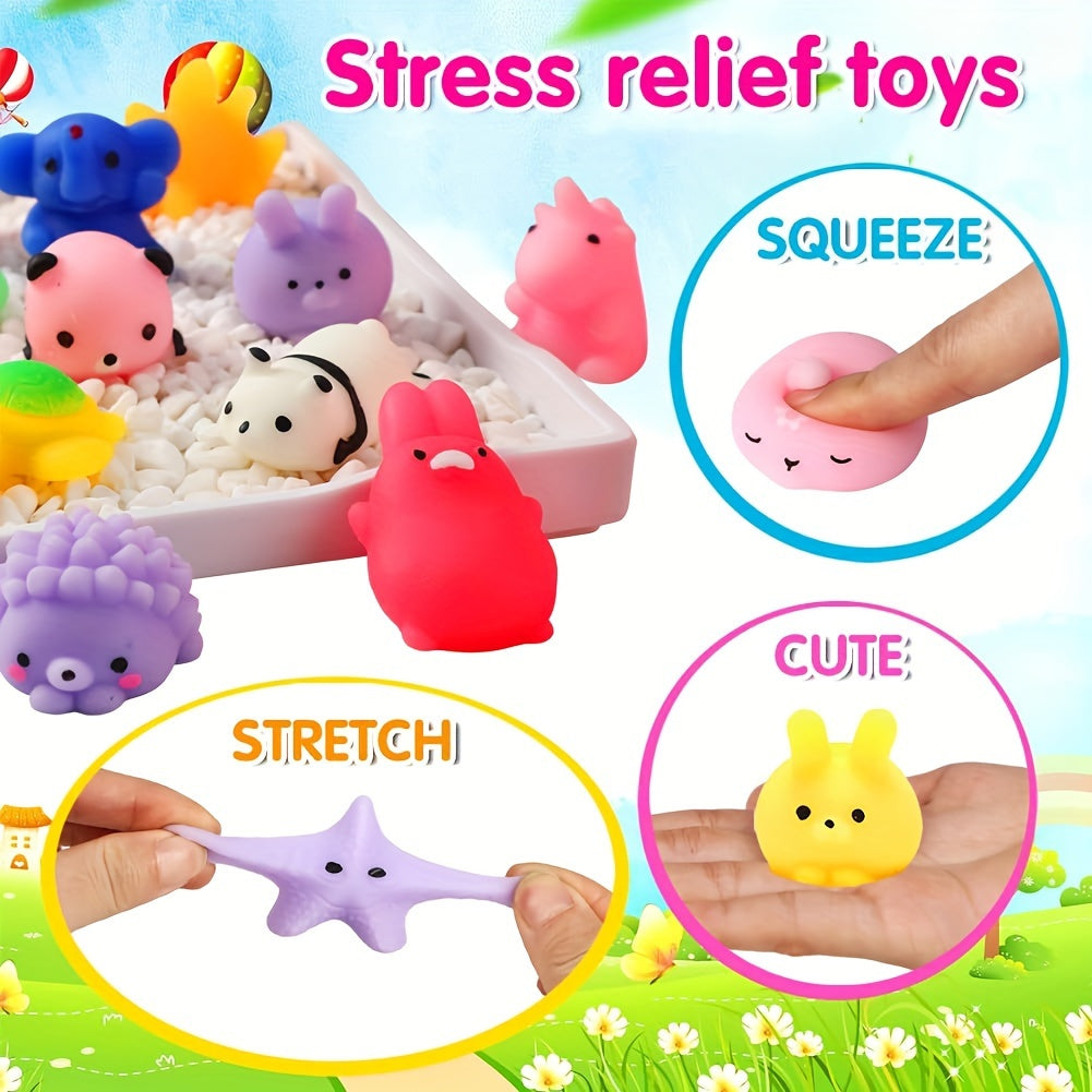 36 søde squishy-dyr som legetøj - KawaiiKnijpjes