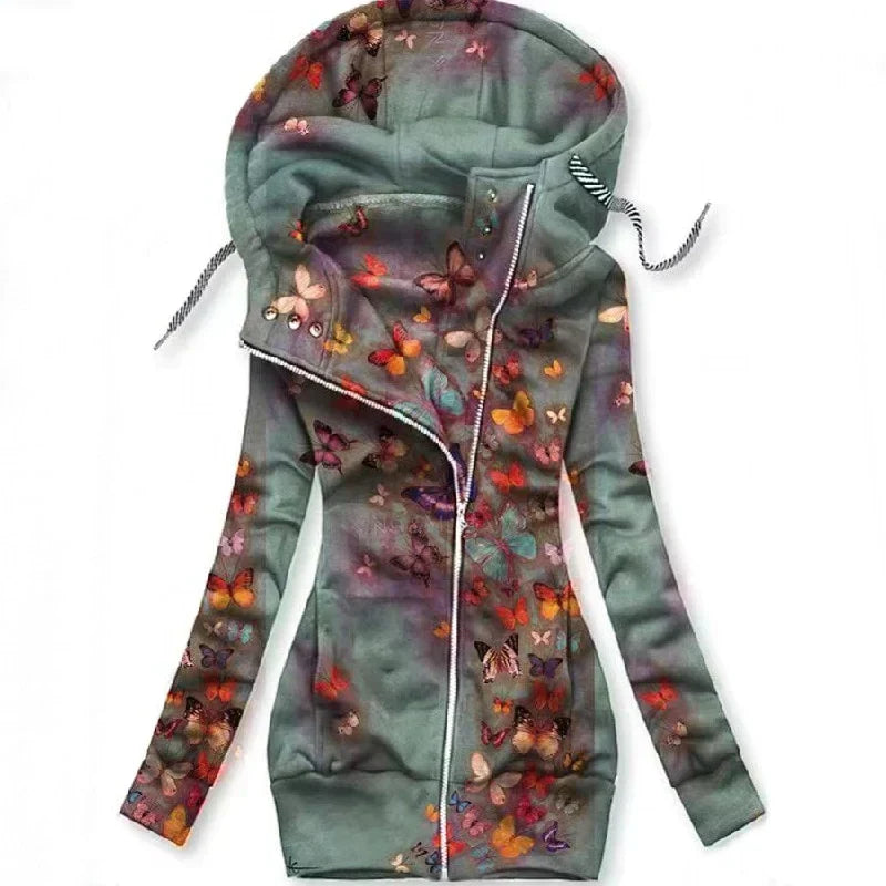 Cardigan til kvinder med sommerfuglemotiv – Alina