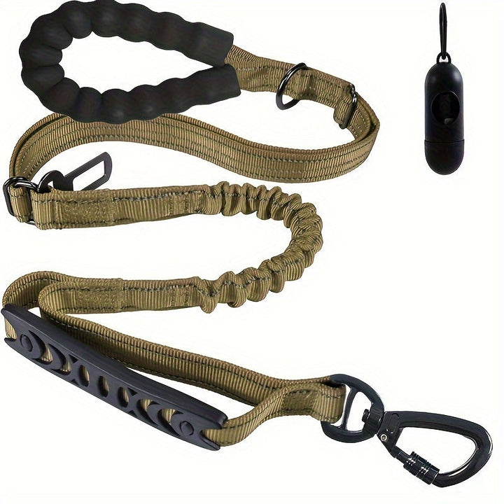 Justerbar Bungee-Snor til Hunde – Stødabsorberende og Reflekterende til Store Hunde