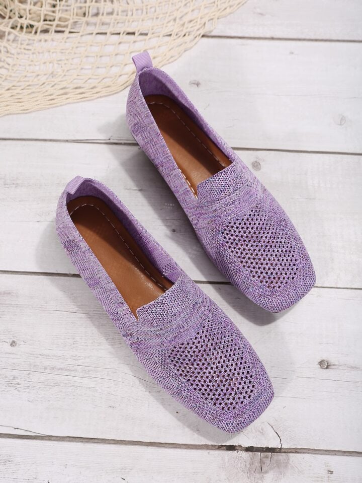 Ortopædiske slip-on-sneakers til damer med blød indersål og åndbart mesh