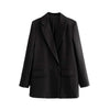 Cassandra - Klassisk Sort Blazer til Kvinder