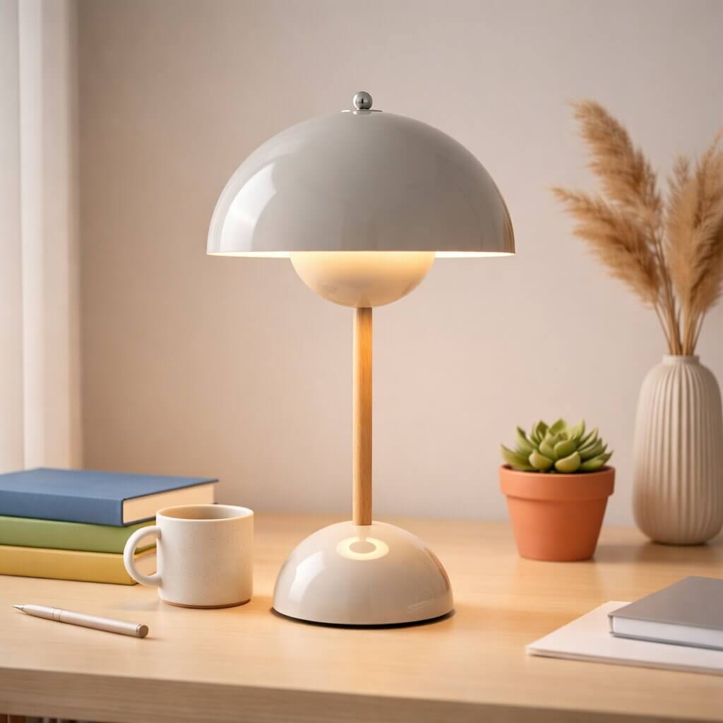 Designer bordlampe | LED-bordlampe | Natlampe | Dæmpbar og trådløs | Lumora