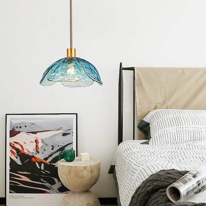 Hængelampe med blomsterblad - Elegant natlampe