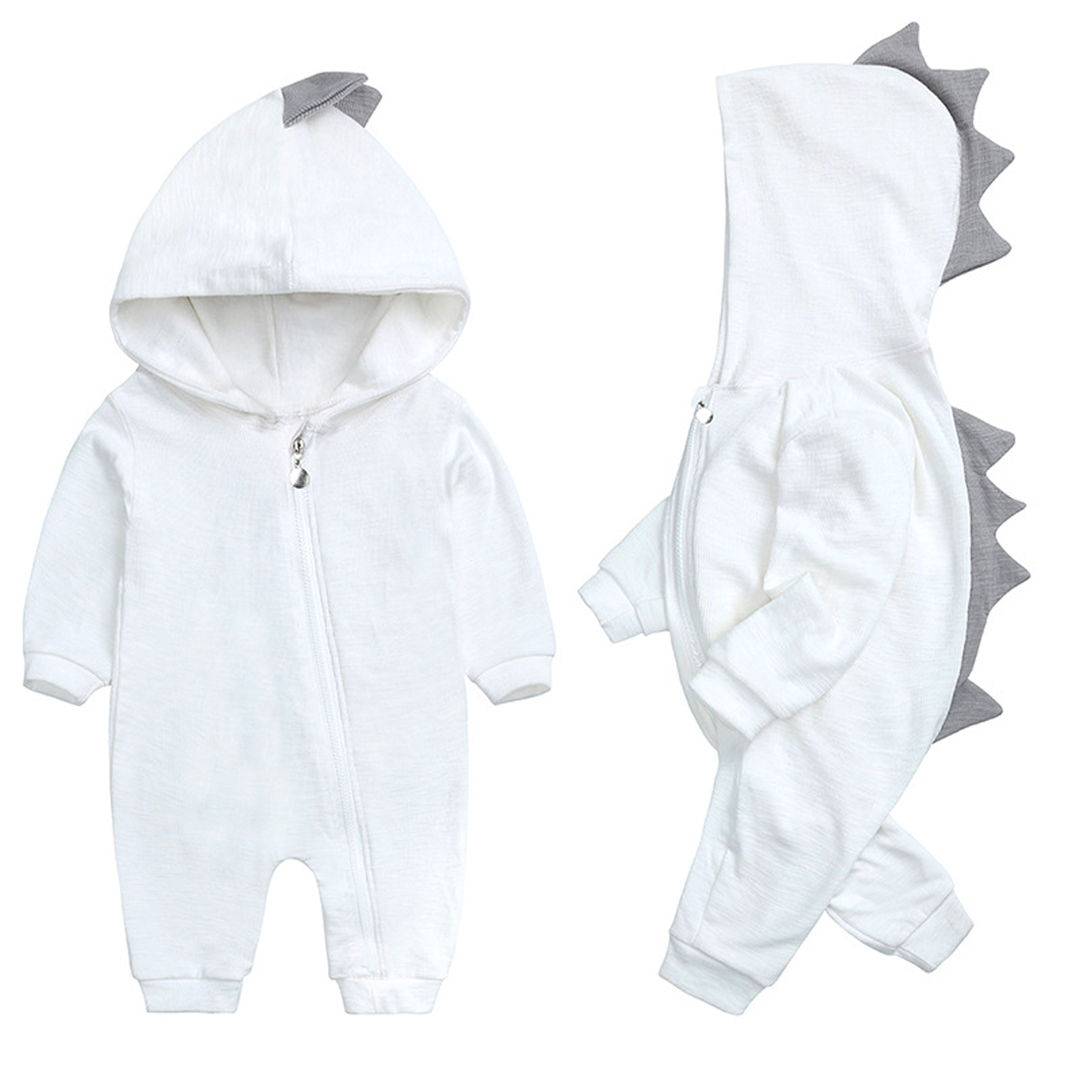 Sød babyonesie med dinosaurhue - DinoDream Onesie