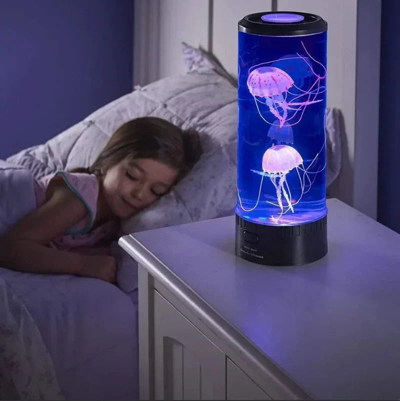 LED-lavalampe med vandmænd - OceanGlow