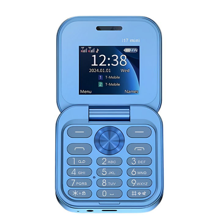 Lille foldbar mobiltelefon med dual sim