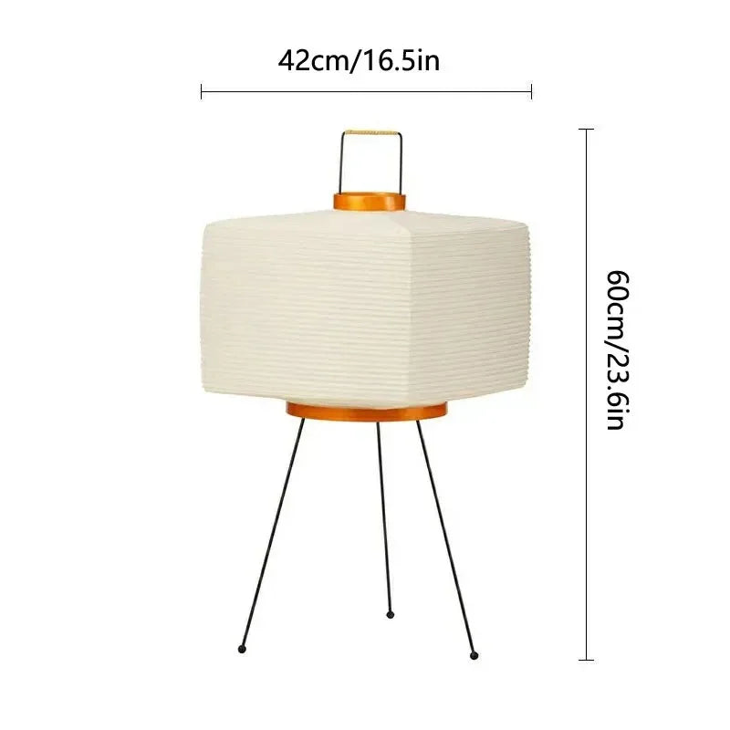 Gulvlampe i papir i moderne stil
