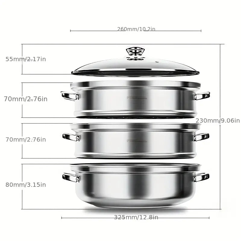 3-etagers dampkoger – NutriSteam