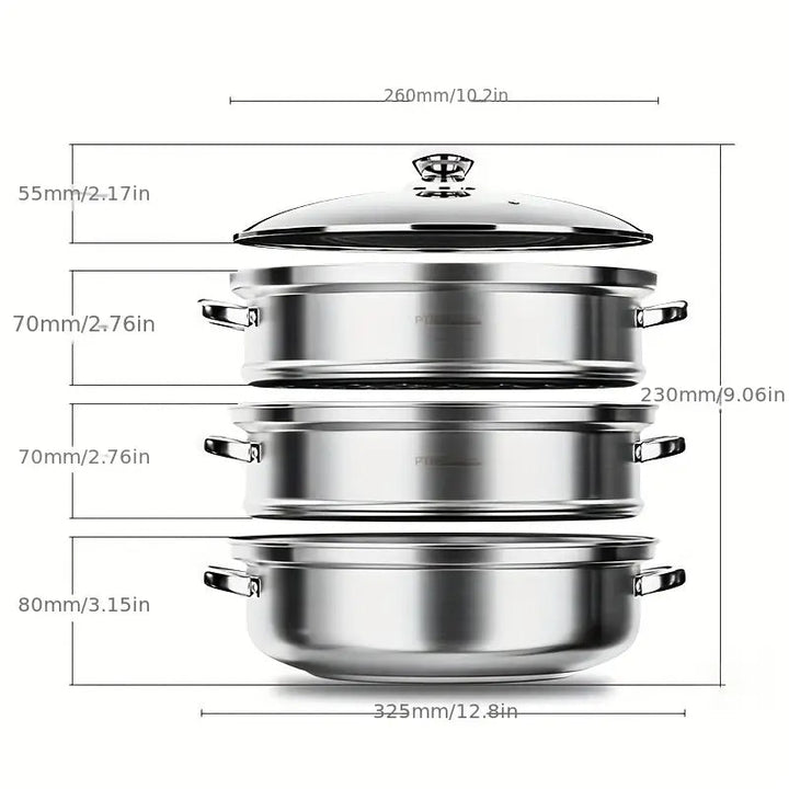 3-etagers dampkoger – NutriSteam