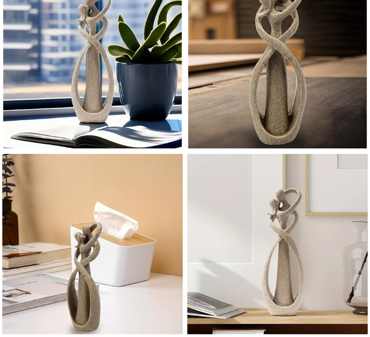 Statue af det evige favntag - Abstrakt - Tidløs kærlighed