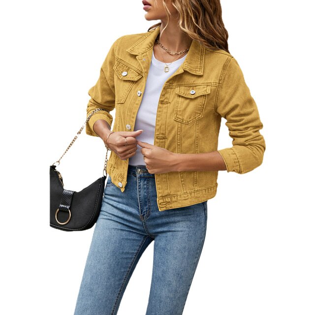 Trendy denimjakke til damer med behagelig pasform – Malina