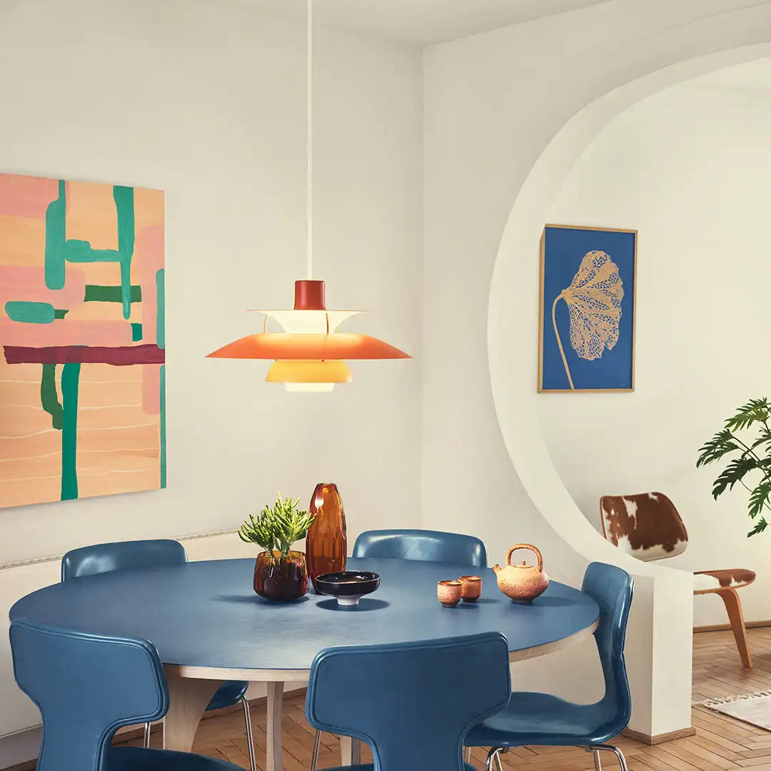Moderne rund LED-loftlampe – dæmpbar & holdbar – stilfuld belysning til stue, spisestue & kontor