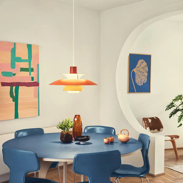 Moderne rund LED-loftlampe – dæmpbar & holdbar – stilfuld belysning til stue, spisestue & kontor