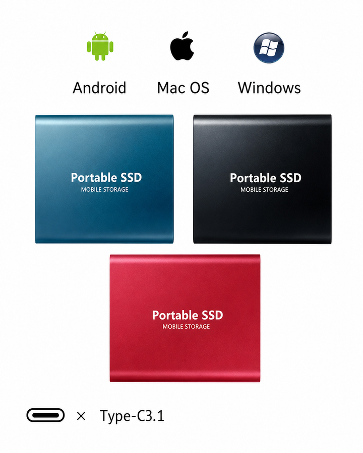Kompakt 128 TB SSD til store datamængder