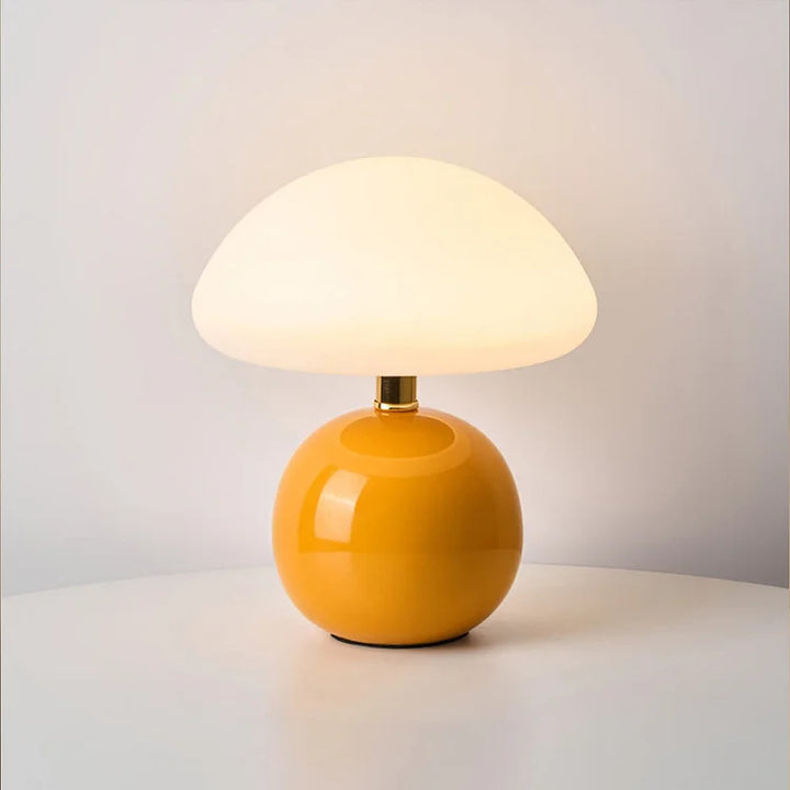 Retro svampe-sengelampe, Bauhaus-inspireret bordlampe