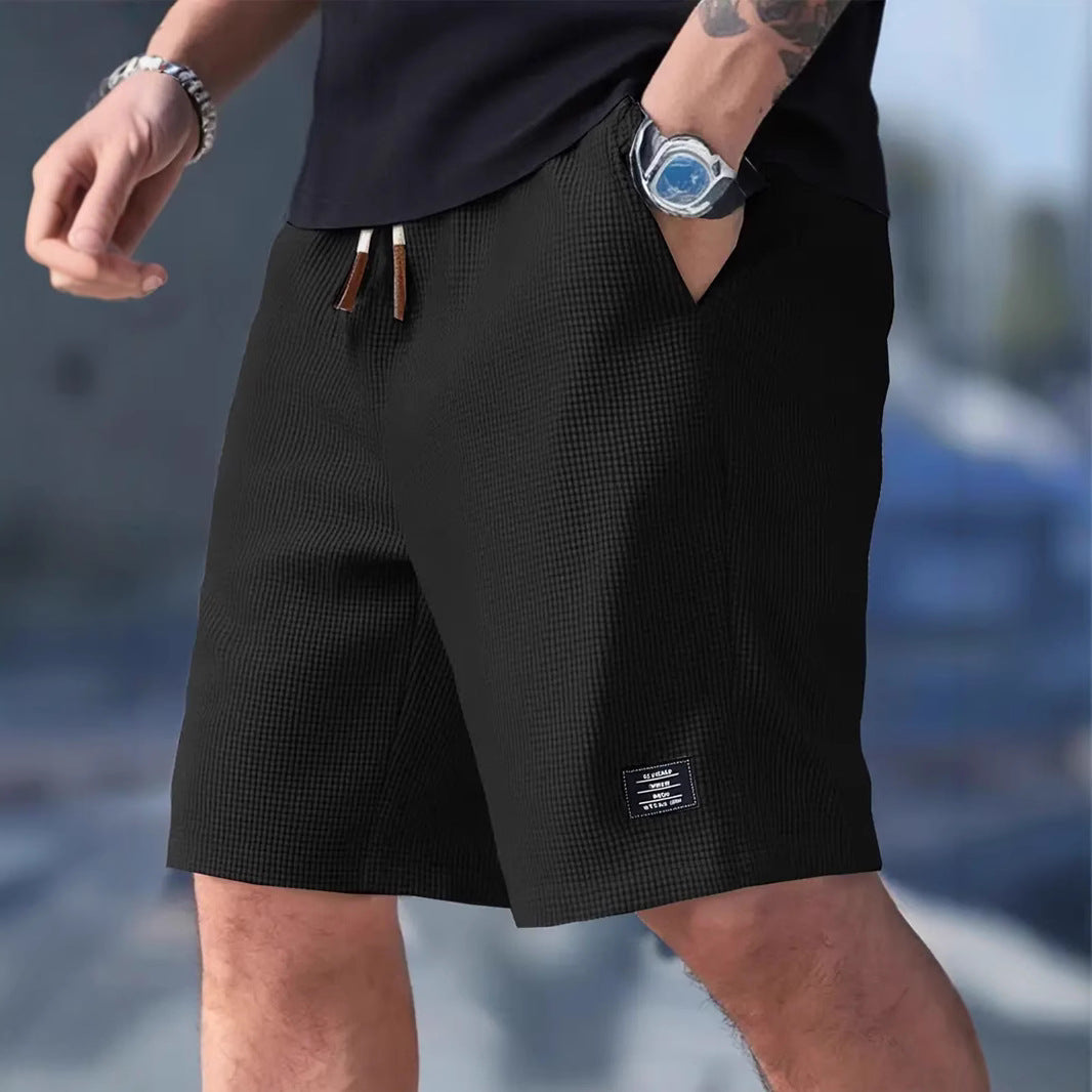 Men's Casual Sports Shorts Summer Loose Drawstring Pocket Pants