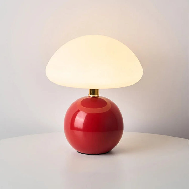 Retro svampe-sengelampe, Bauhaus-inspireret bordlampe