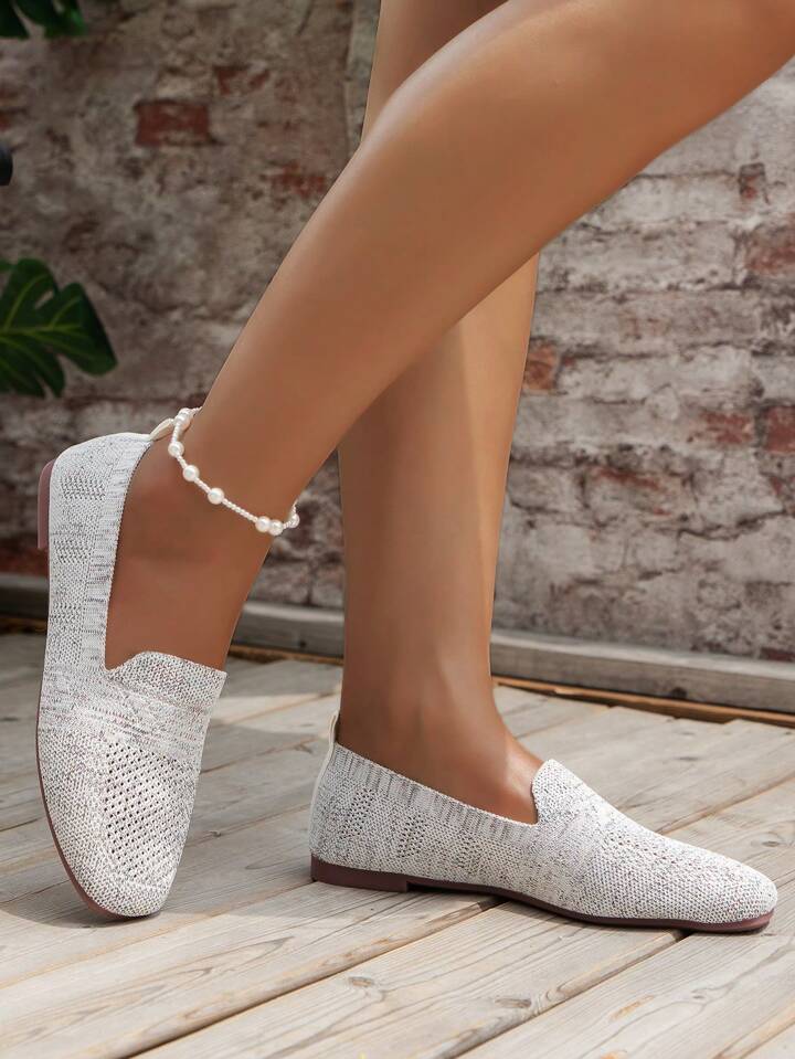 Ortopædiske slip-on-sneakers til damer med blød indersål og åndbart mesh