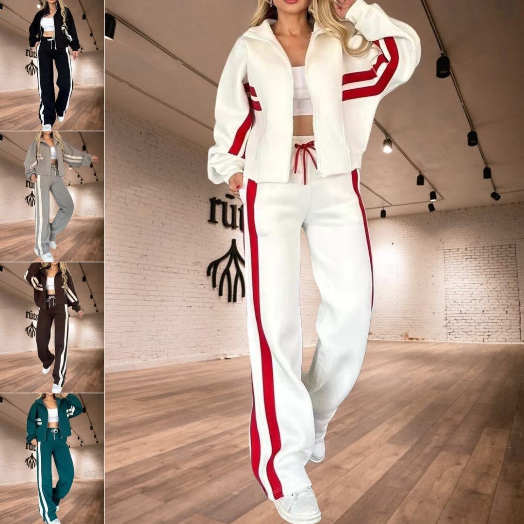 Fashion Two-piece Women's White Sports Suit Loose Sports Shirt Casual Pants Sets Sportswear Women Clothes Tracksuit Women Outfits