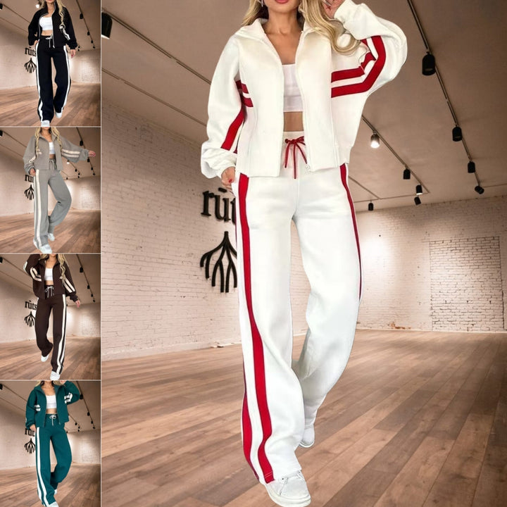 Fashion Two-piece Women's White Sports Suit Loose Sports Shirt Casual Pants Sets Sportswear Women Clothes Tracksuit Women Outfits