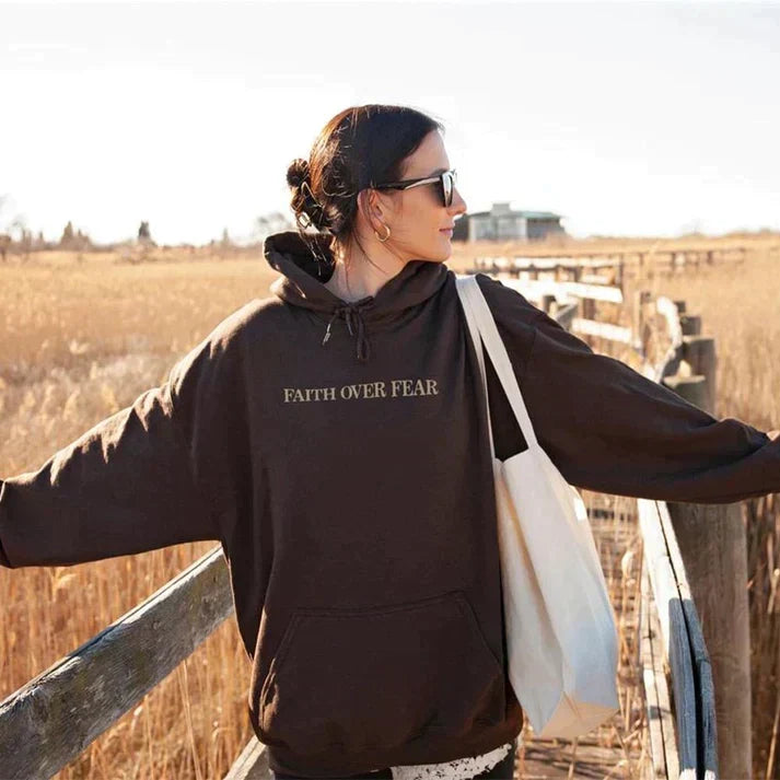 Unisex-hoodie "Tro over frygt" Salme 118:6 – Faithmore