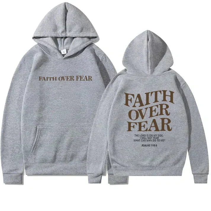 Unisex-hoodie "Tro over frygt" Salme 118:6 – Faithmore
