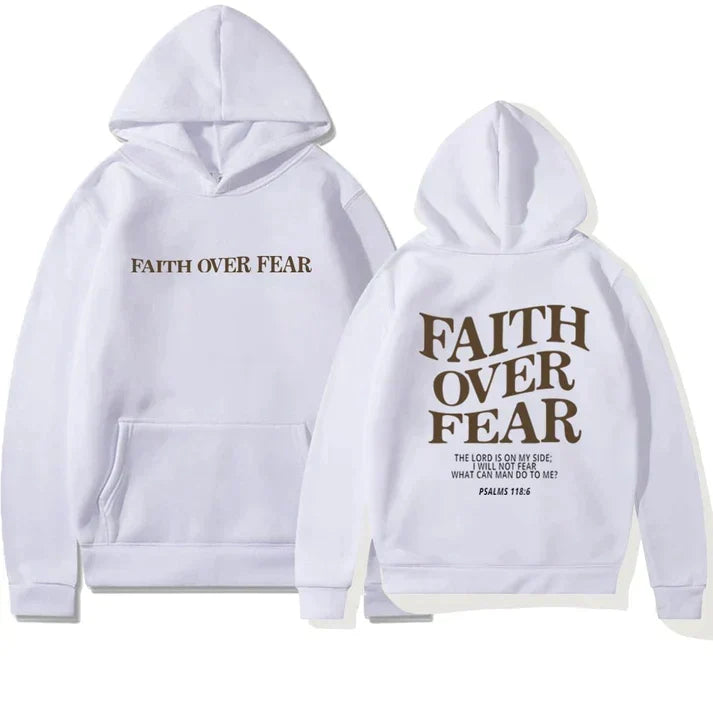 Unisex-hoodie "Tro over frygt" Salme 118:6 – Faithmore