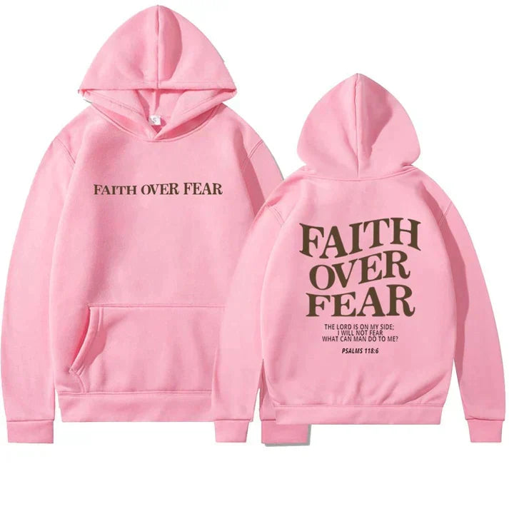 Unisex-hoodie "Tro over frygt" Salme 118:6 – Faithmore
