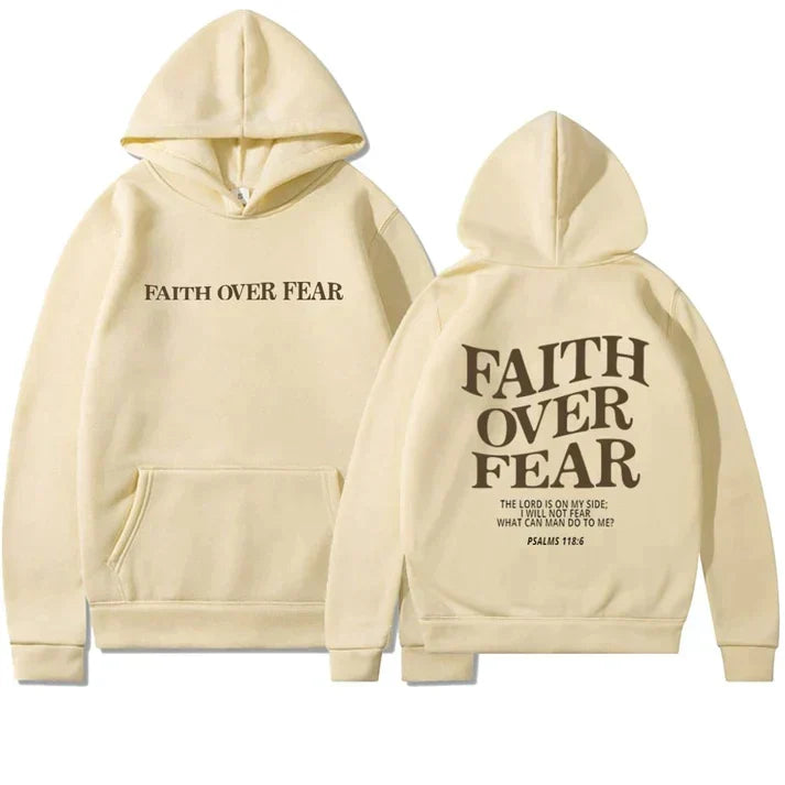 Unisex-hoodie "Tro over frygt" Salme 118:6 – Faithmore