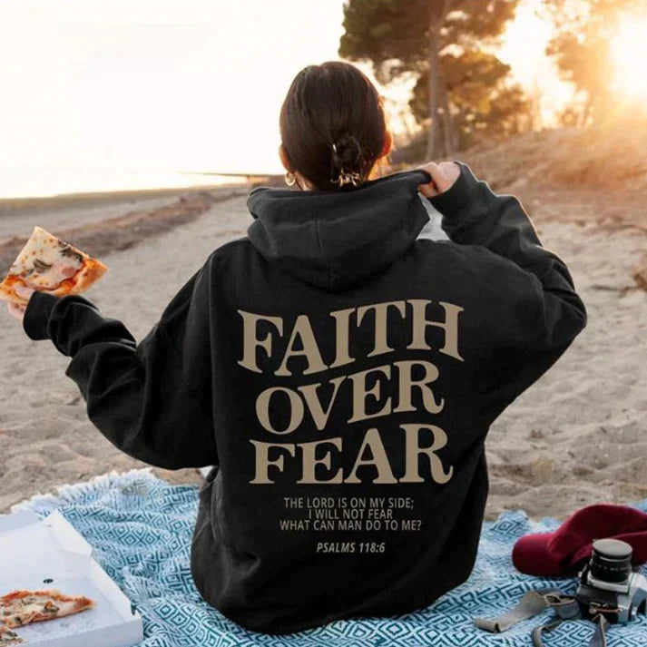 Unisex-hoodie "Tro over frygt" Salme 118:6 – Faithmore