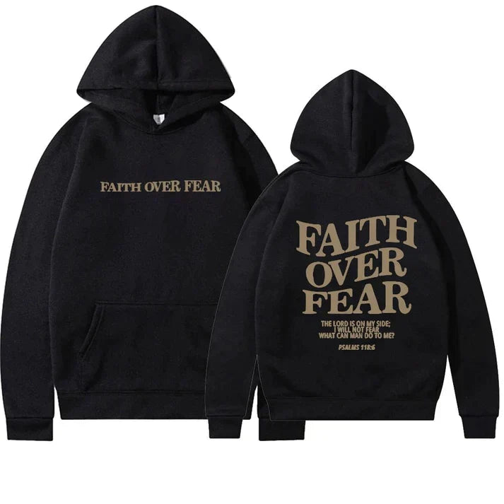 Unisex-hoodie "Tro over frygt" Salme 118:6 – Faithmore