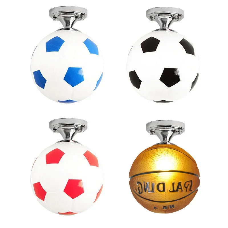 Legende fodbold-loftlampe – GoalBright