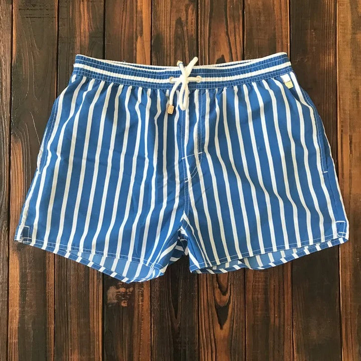 Stribede herreshorts med elastisk linning – Matteo