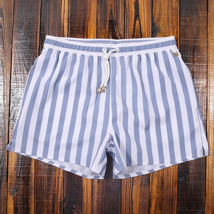 Stribede herreshorts med elastisk linning – Matteo