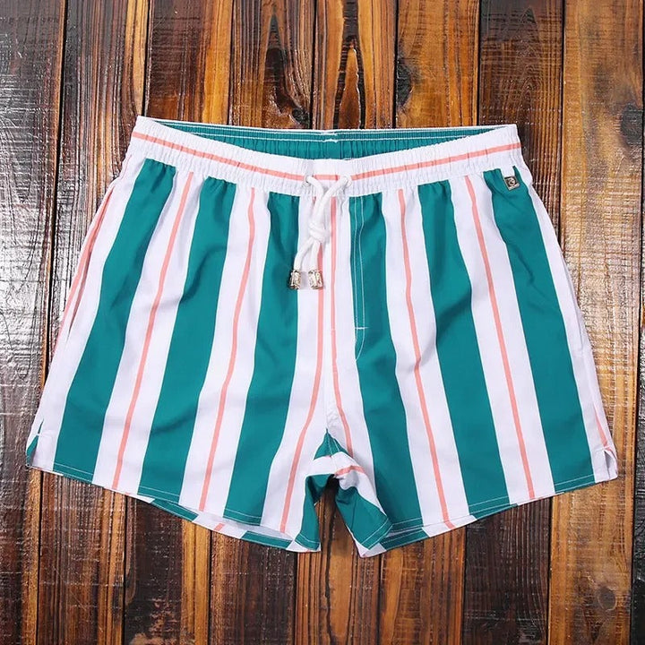 Stribede herreshorts med elastisk linning – Matteo