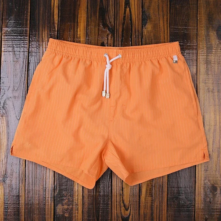 Stribede herreshorts med elastisk linning – Matteo