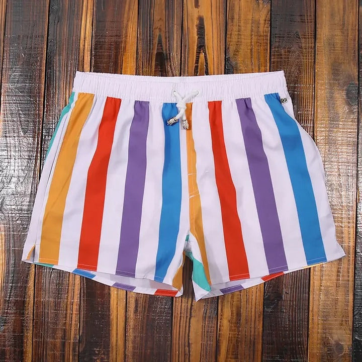 Stribede herreshorts med elastisk linning – Matteo
