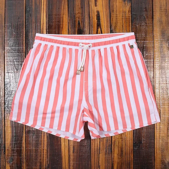 Stribede herreshorts med elastisk linning – Matteo