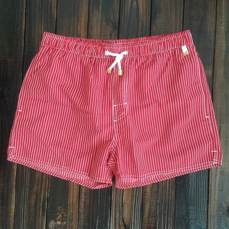 Stribede herreshorts med elastisk linning – Matteo