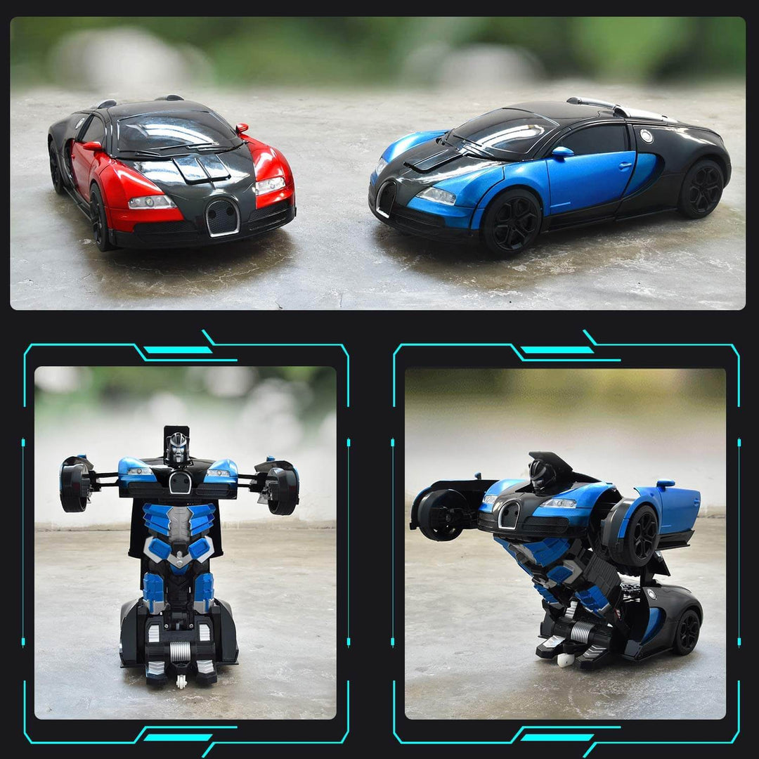 Fjernstyret transformerbar robotbil – legetøj