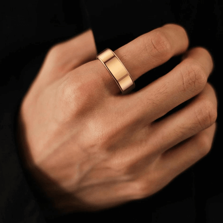Sundhedstracker-ring i titanium – VitaRing