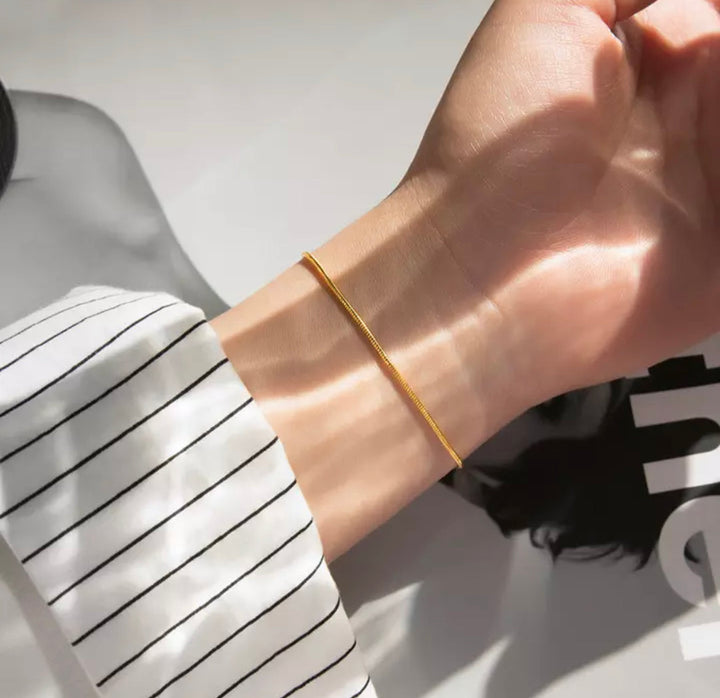 Armbånd | Minimalistisk armbånd med slangelås