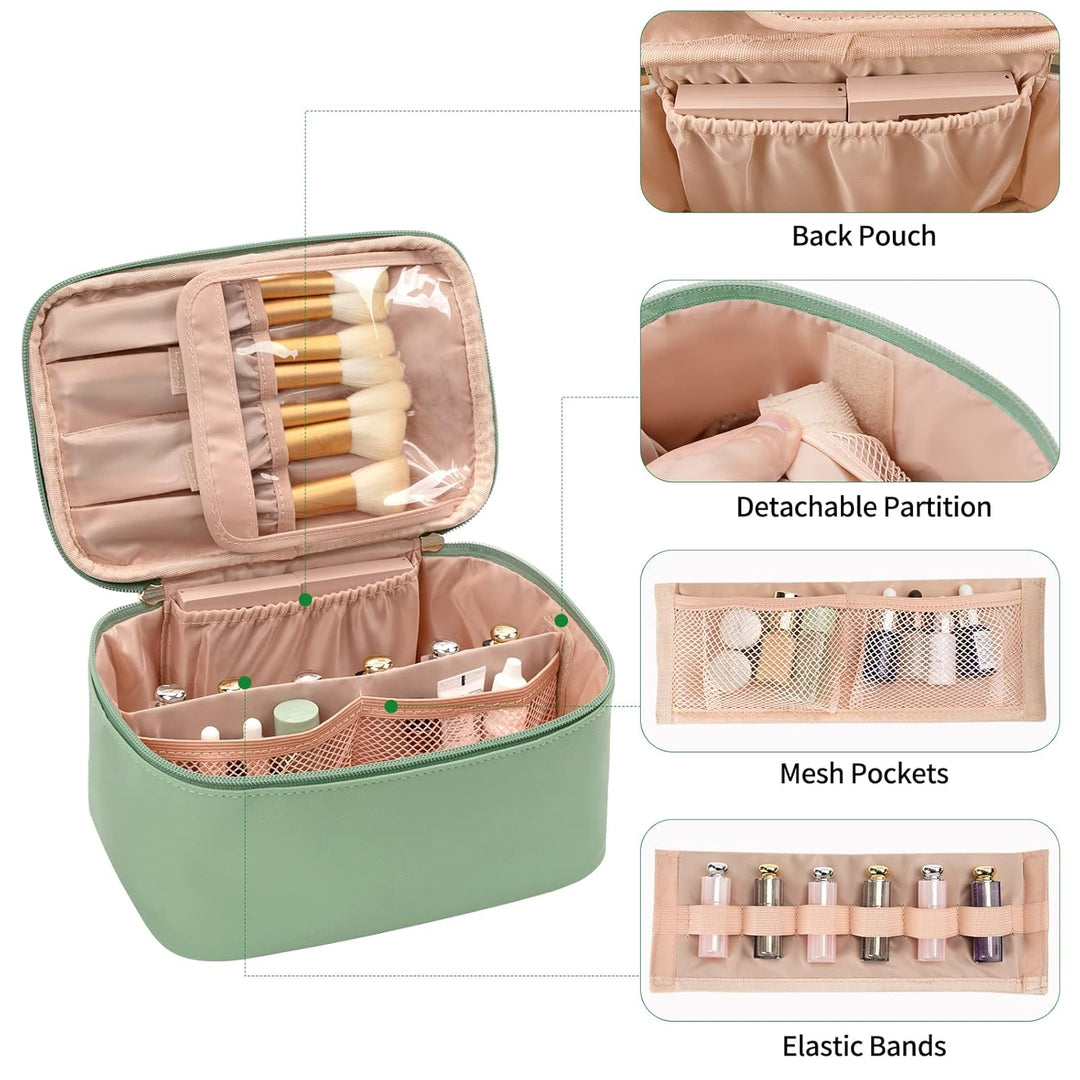 Bærbar Makeup-Organizer med Skillevægge